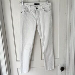 Kut from the Kloth Low Rise White Denim